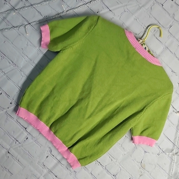 Forever 21 Vintage Inspired Springtime Daisy Floral Sweater Knit Top Womens Sz L - Picture 11 of 16